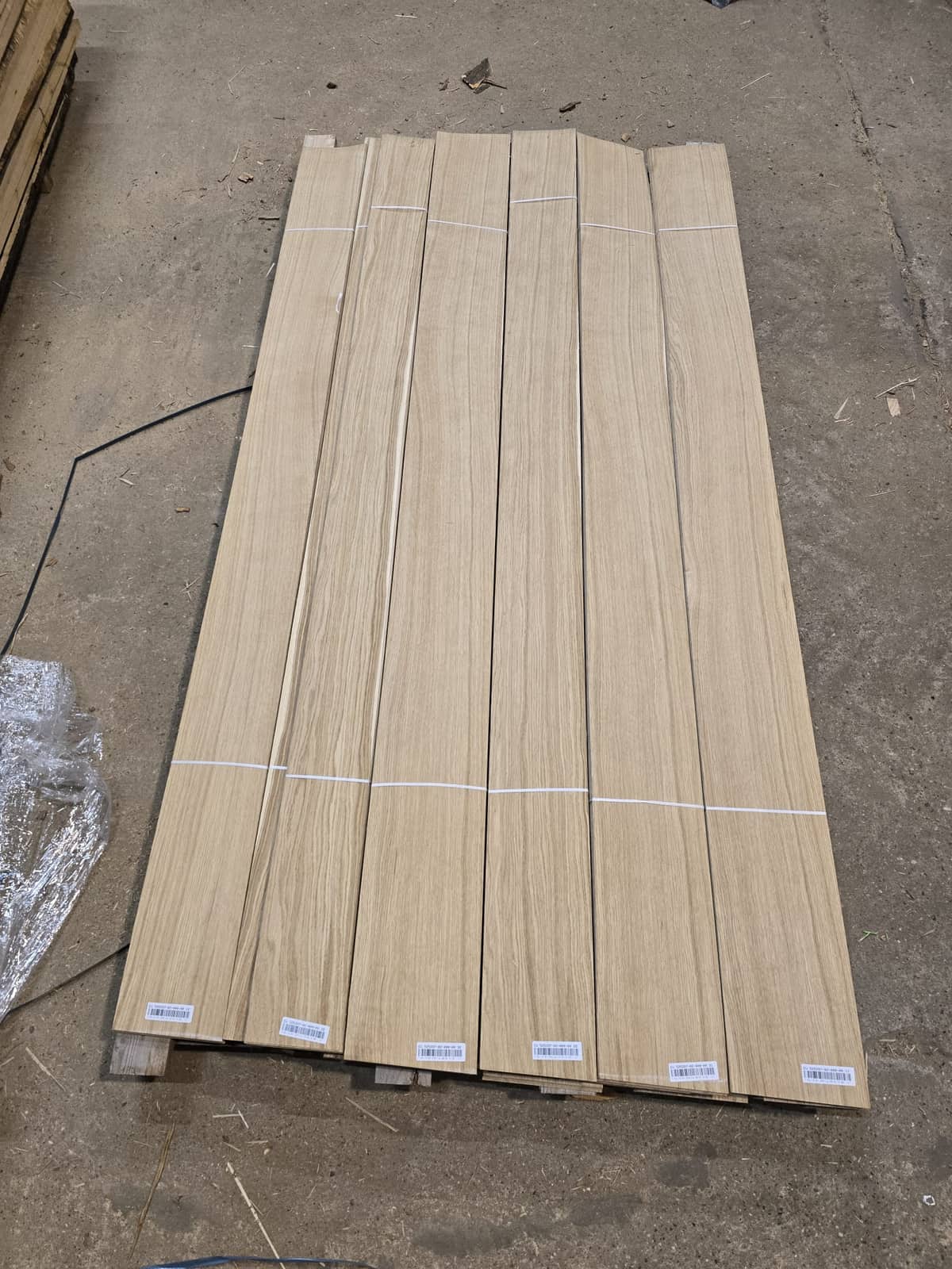 A stack of veneer bundles ready for despatch